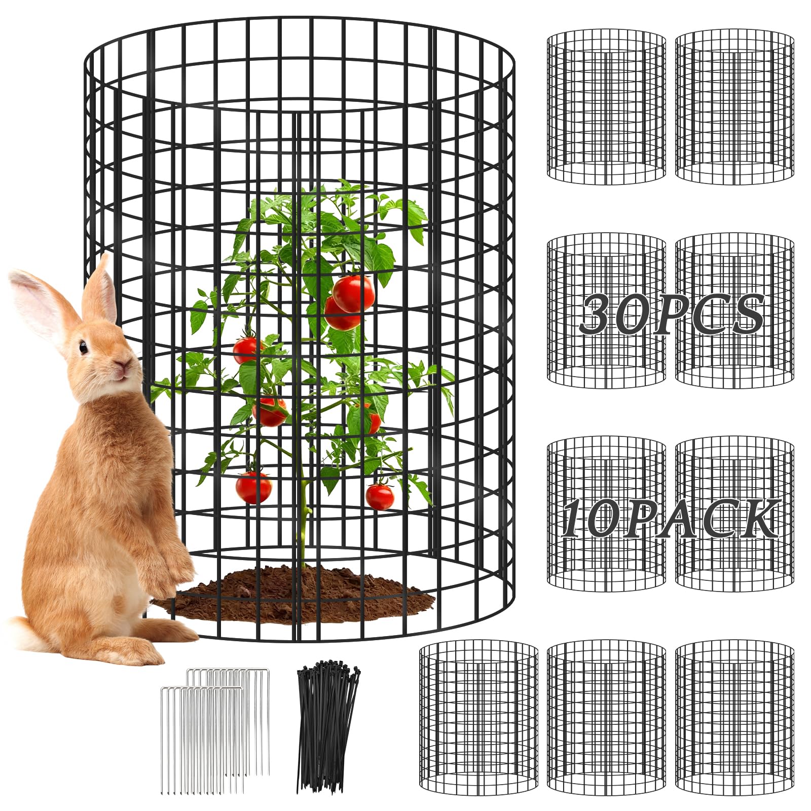Toolterritory plant protector assembly facilitates quick garden setup.