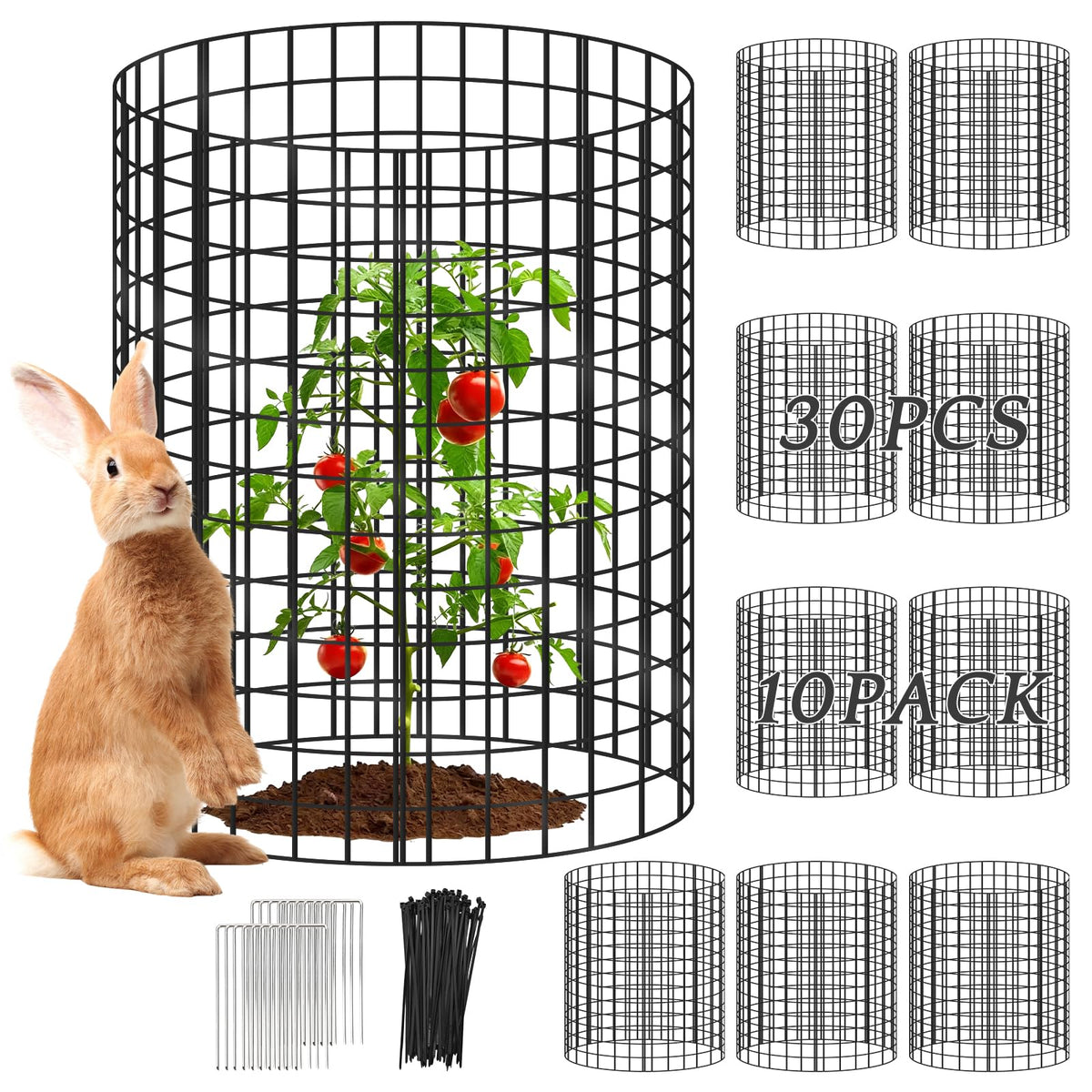 Toolterritory plant protector assembly facilitates quick garden setup.