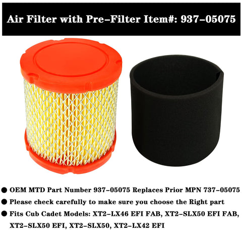 Toolyuan 937-05075 Q78 air filter replaces 737-05075 with ease.
