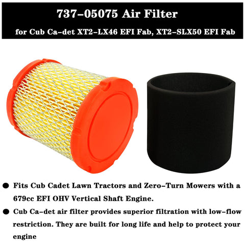 Toolyuan air filter for Cub Cadet SLX50 series ensures proper filtration.