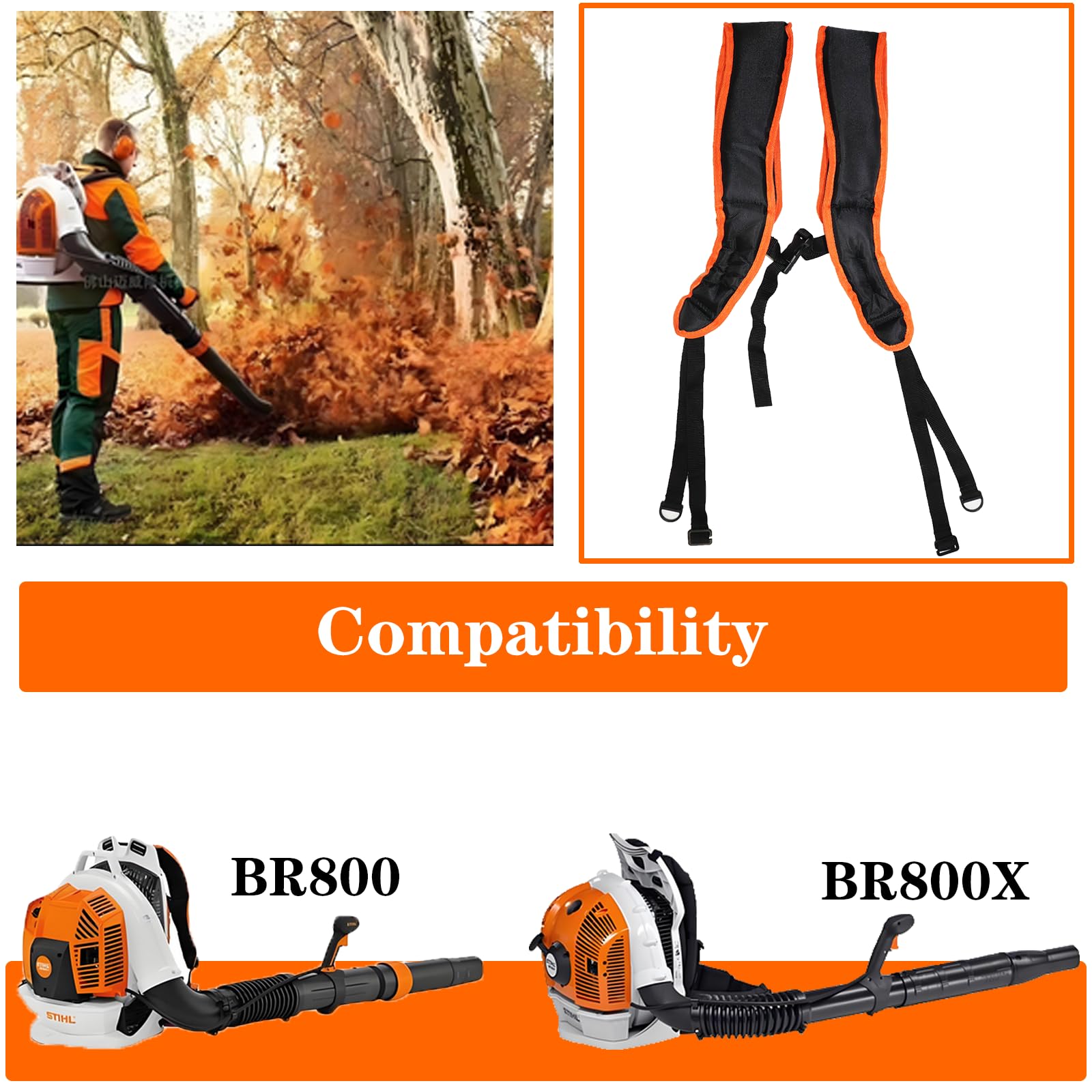 Toolyuan BR800 right strap detail reveals reinforced stitching for long-lasting use.