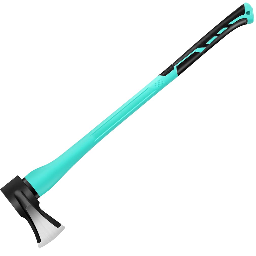 Toolzeen 36-inch splitting axe blade ready for clean one-strike wood splits.