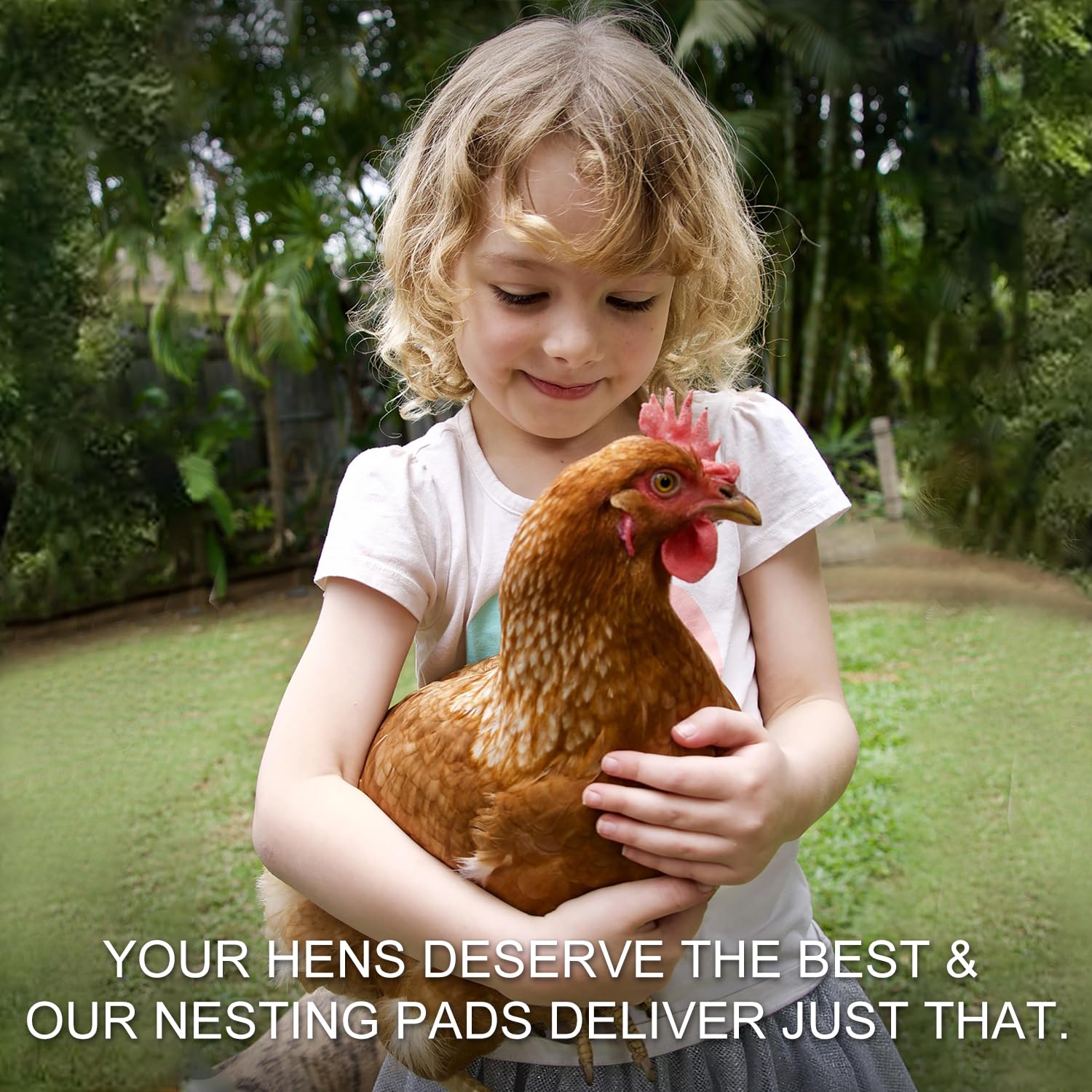 Durable straw material of Toolzeen nest pad highlighted for longevity.