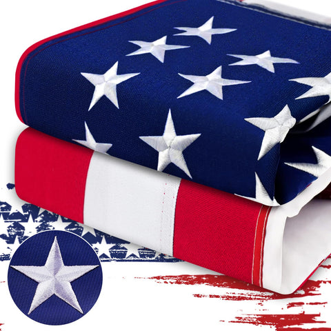 Toooup American flag 5x8 outdoor nylon with vibrant color and weather-ready fibers.