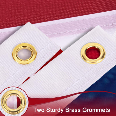Toooup embroidered-stars flag shows meticulous stitching for a premium look.