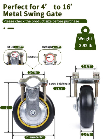 TOOPTATE fits 1-1/4 to 2-1/4 inch round tubes.