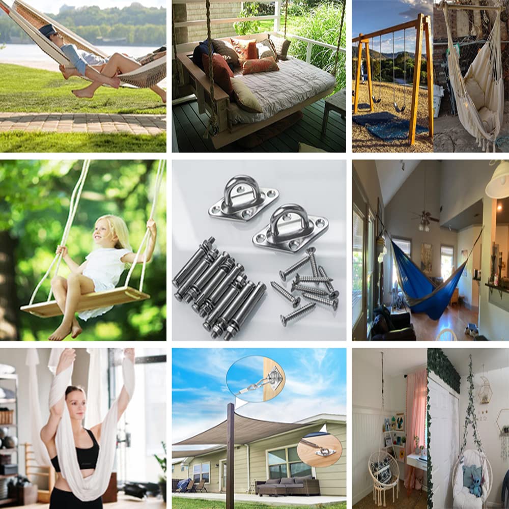 TooTaci ceiling mount hammock hook for indoor and outdoor hanging