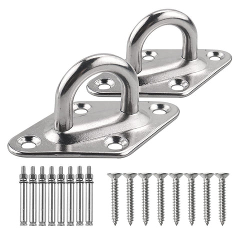 TooTaci hammock hooks pad eye 80x50mm for secure outdoor hanging