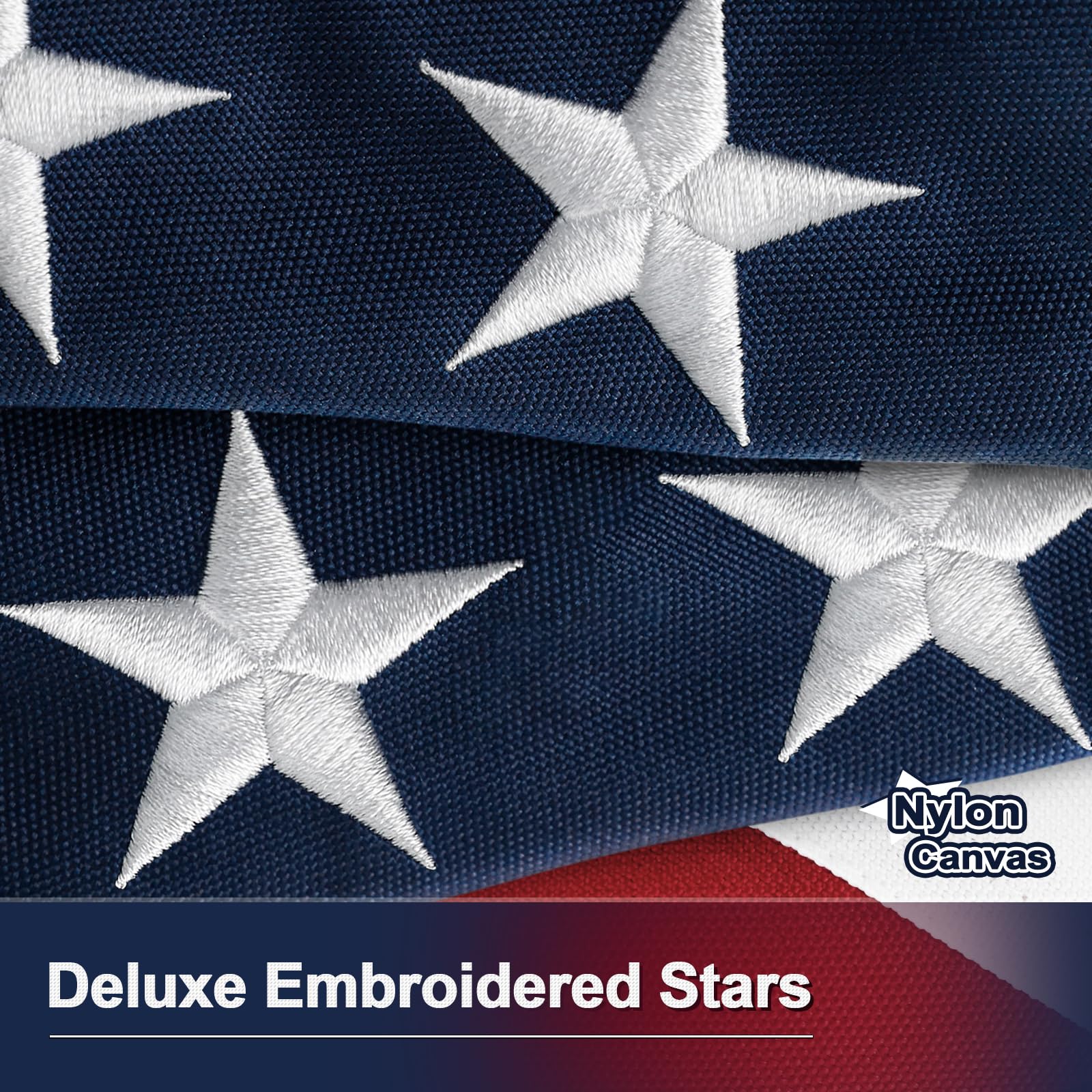 TOOUP flag 3x5 with embroidered stars and thick stripes for premium look