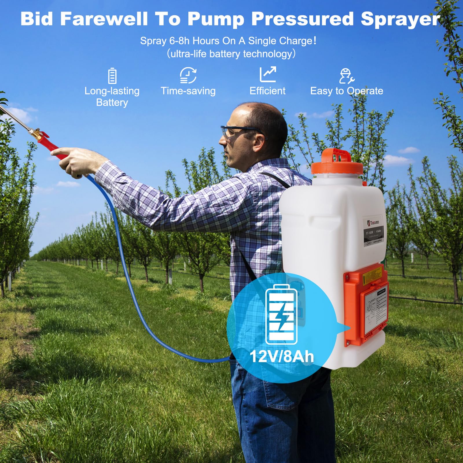 TOOVEM 29.5-inch metal wand provides reach for hard-to-access areas