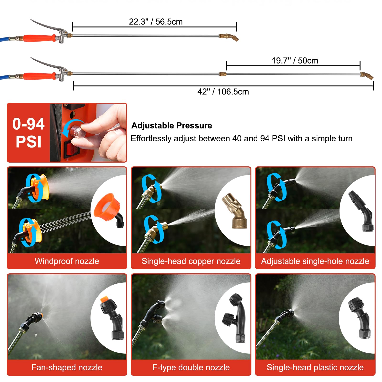 TOOVEM plastic wand compatible with corrosive liquids for safe use