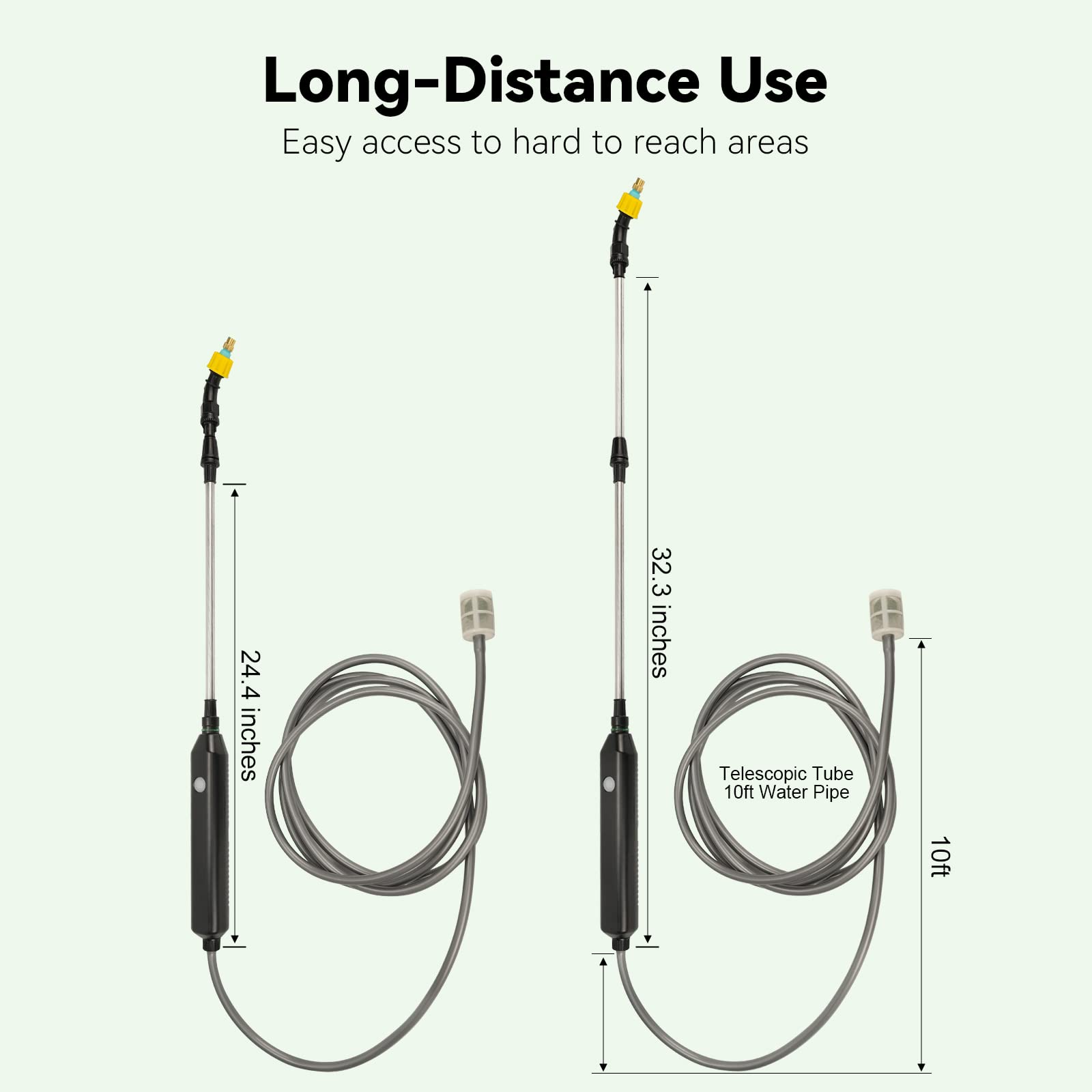 TOOVEM rechargeable battery in handle enables longer cordless operation.