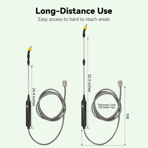 TOOVEM rechargeable battery in handle enables longer cordless operation.