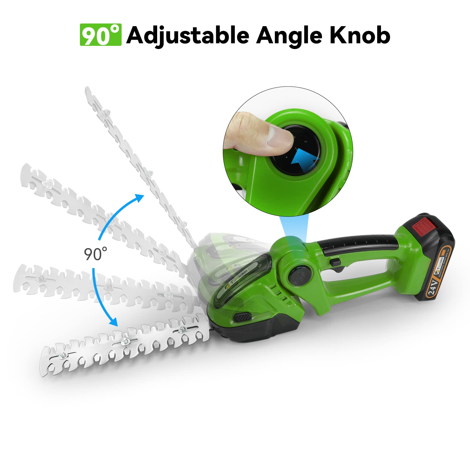 TOOVEM SK5 stainless steel blades deliver durable, smooth cuts on shrubs.