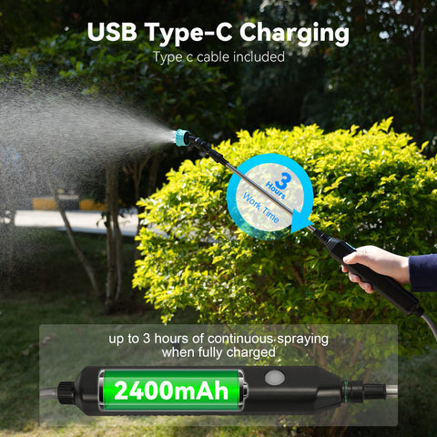 TOOVEM type-C charging port allows quick recharging on the go.