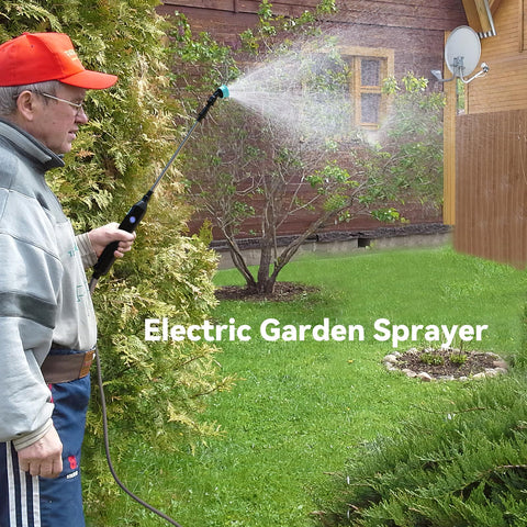 TOOVEM watering wand telescopic extension reaches high branches for precise watering.