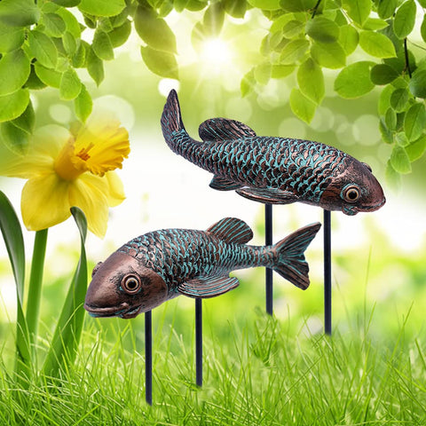 Tooyuart koi figure enhances shelves or game rooms as decor