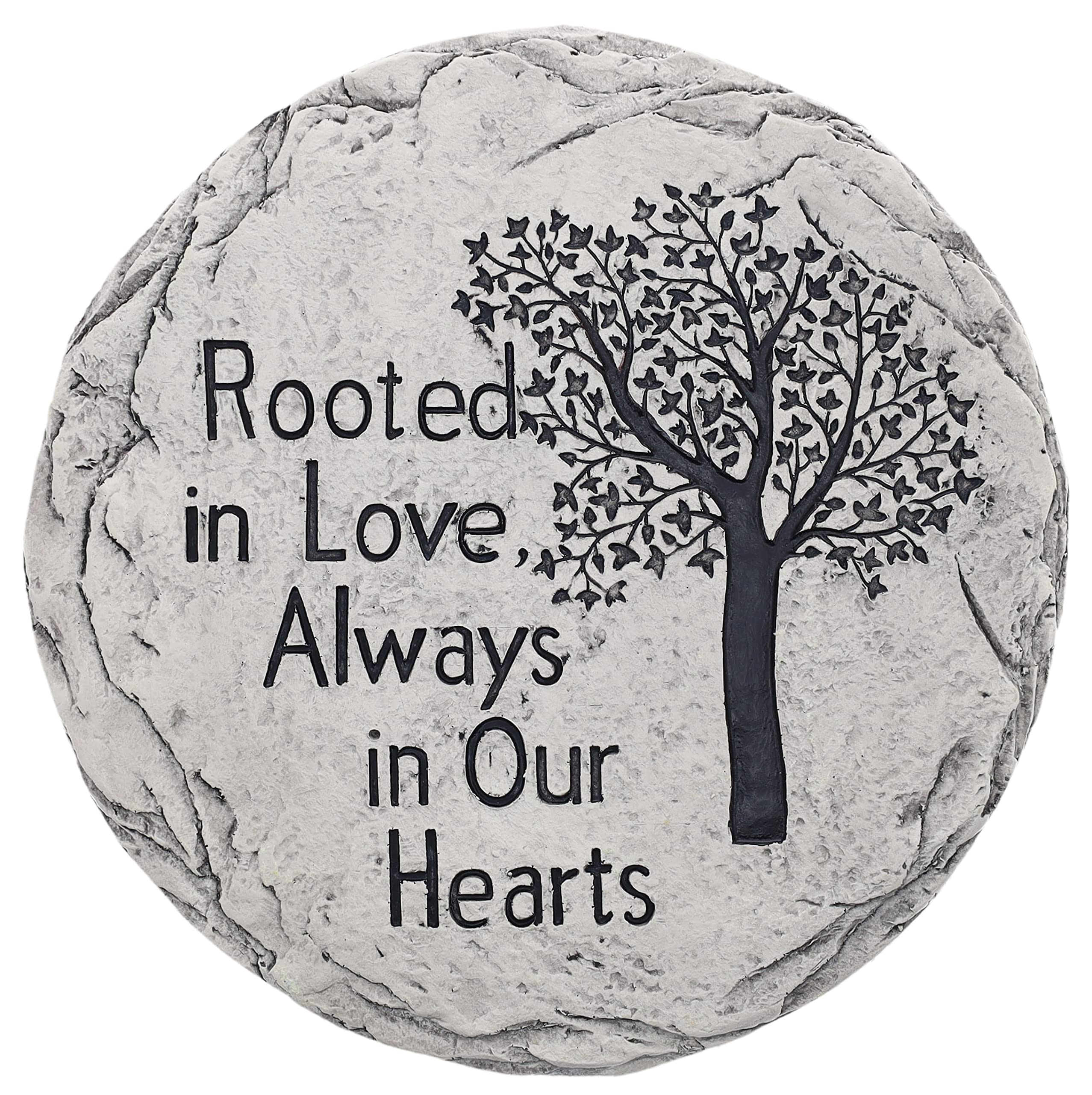Top Brass garden memorial stepping stone Tree of Life, durable outdoor reminder to honor loved ones.