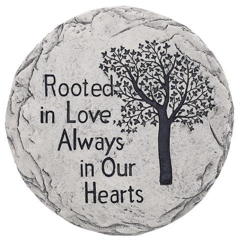 Top Brass garden memorial stepping stone Tree of Life, durable outdoor reminder to honor loved ones.