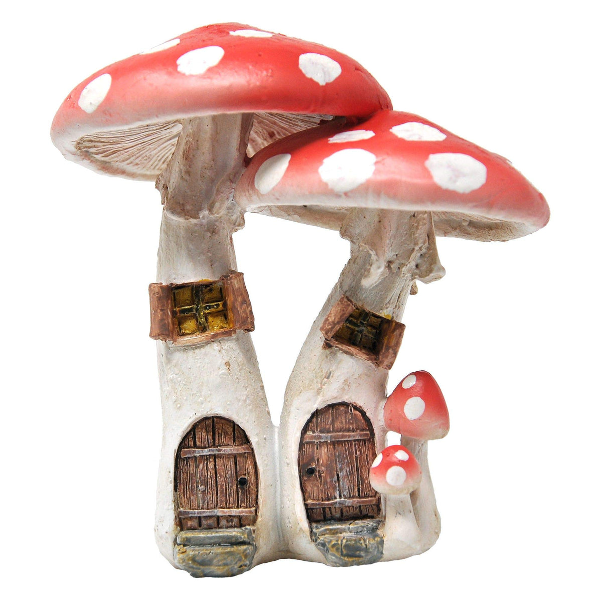 Top Collection fairy mushroom house with red pick for indoor displays