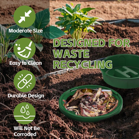 TOP XIAN compact 8L worm bin fits small patios