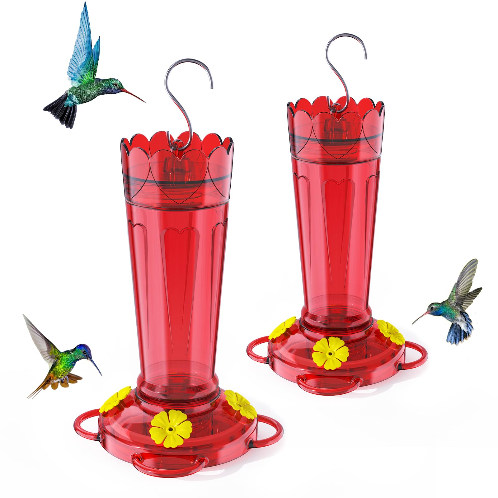 TOP XIAN hummingbird feeder base assembly—easy two-part setup.