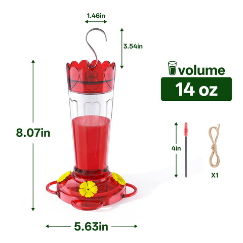Wide-mouth bottle makes filling and cleaning quick and easy.