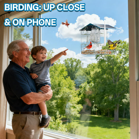 TOP XIAN Bird Feeder Camera makes a thoughtful gift for bird lovers and families
