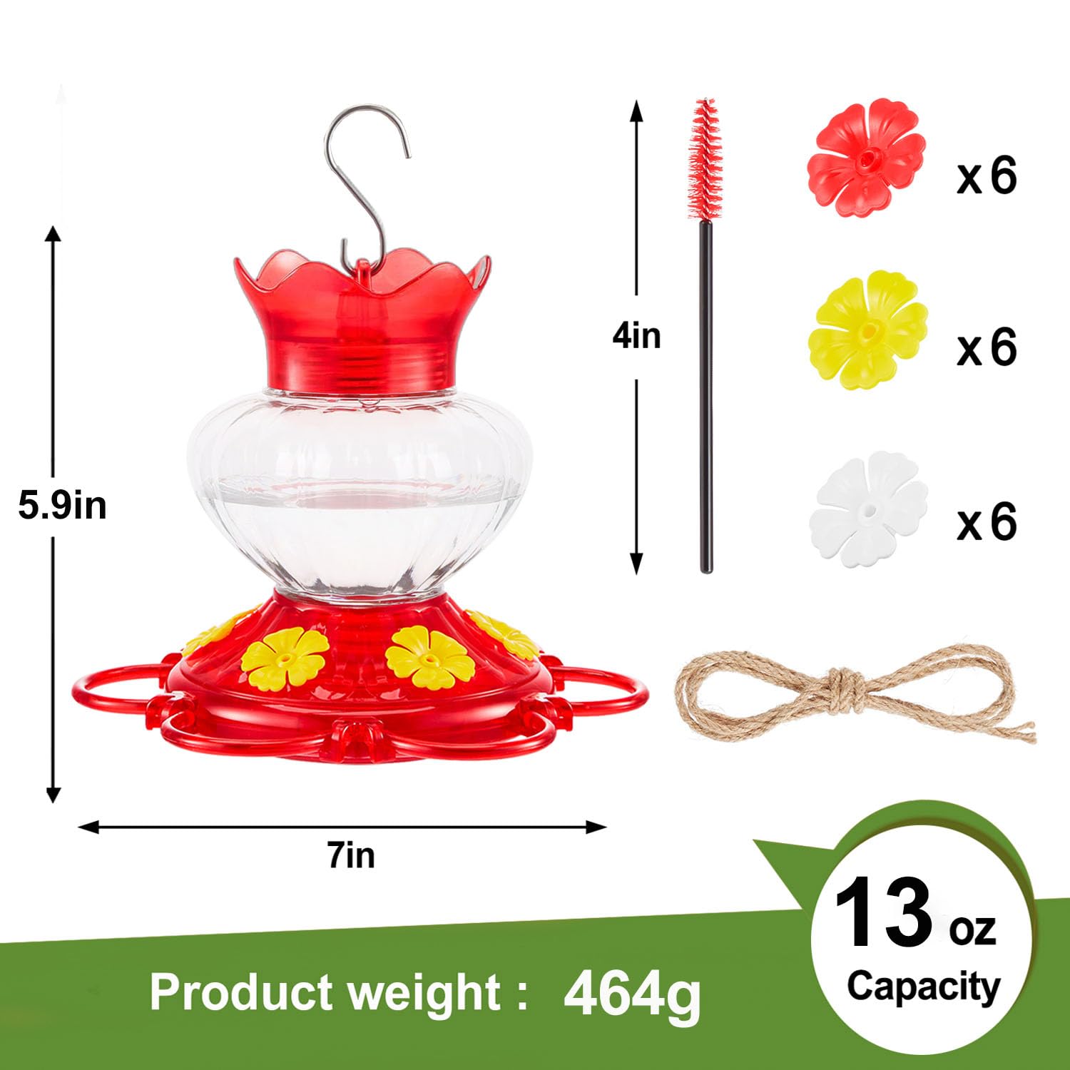 Top Xian transparent body for quick nectar level checks.