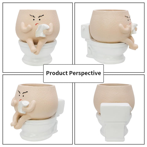 Toparad detachable toilet-face pot offers versatile two-pot display