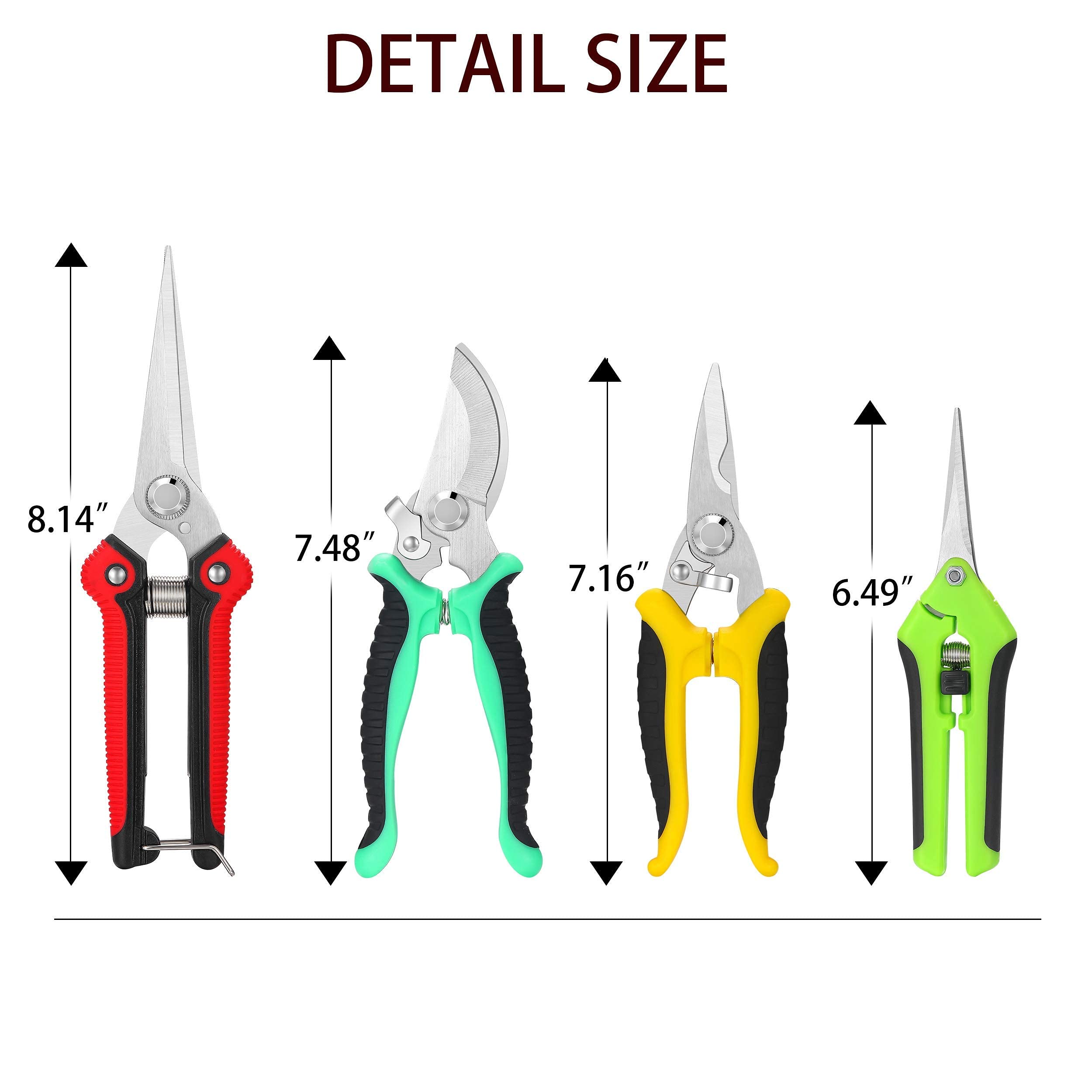 Topbooc ergonomic non-slip handles reduce fatigue during longer gardening sessions.