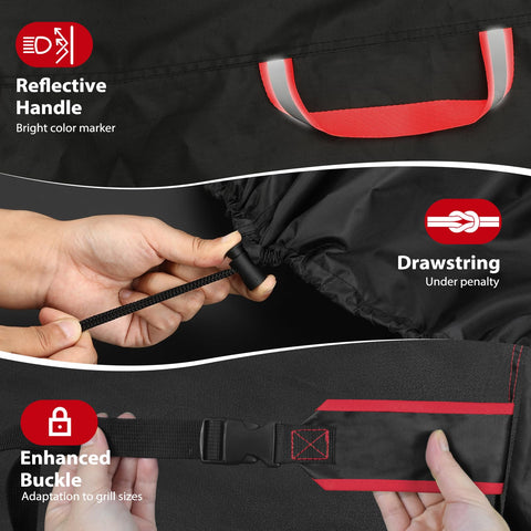 Reflective handles improve night visibility for safe handling