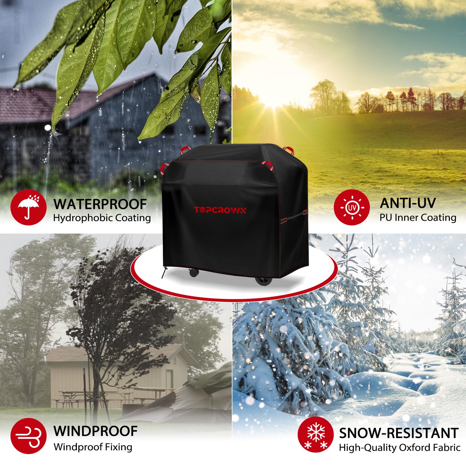 Red Series design offers durable, UV-resistant protection