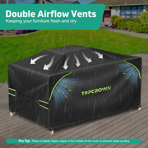 Topcrown cover showing double airflow vents reducing condensation.