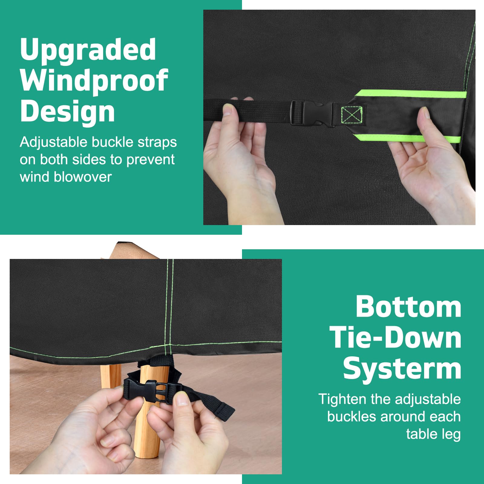 Topcrown fully taped seams demonstrate waterproof protection.