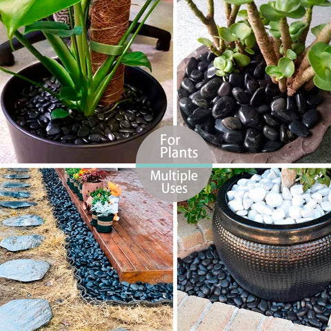 TOPEMAI black river rocks ideal for weddings and event decor