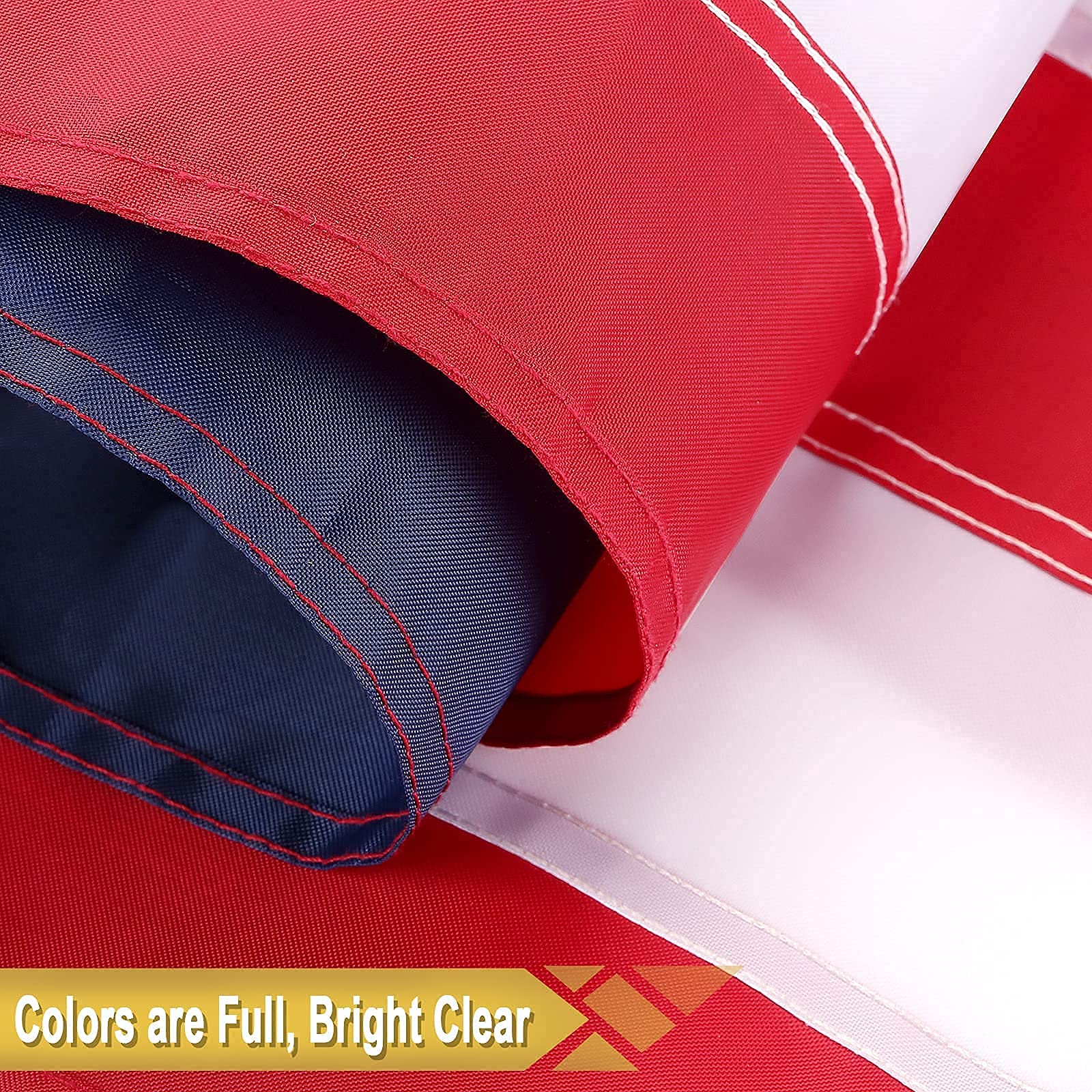 TOPFLAGS 100 percent polyester flag for durability and color retention