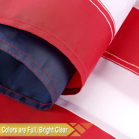 TOPFLAGS 100 percent polyester flag for durability and color retention