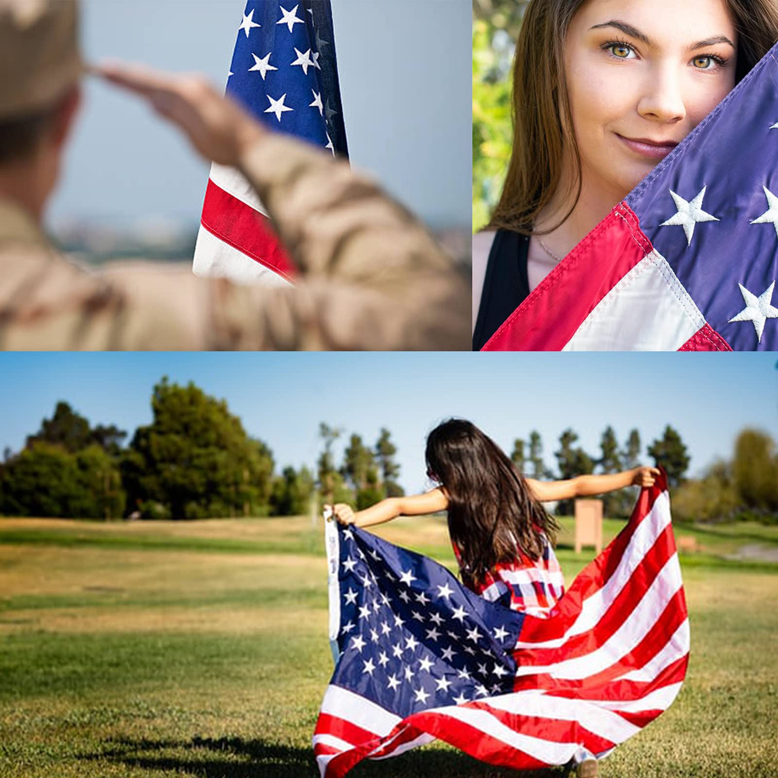 TOPFLAGS flag showcases bold red, white, and blue colors.