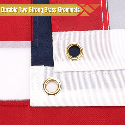 TOPFLAGS waterproof-coated flag ideal for outdoor year-round use