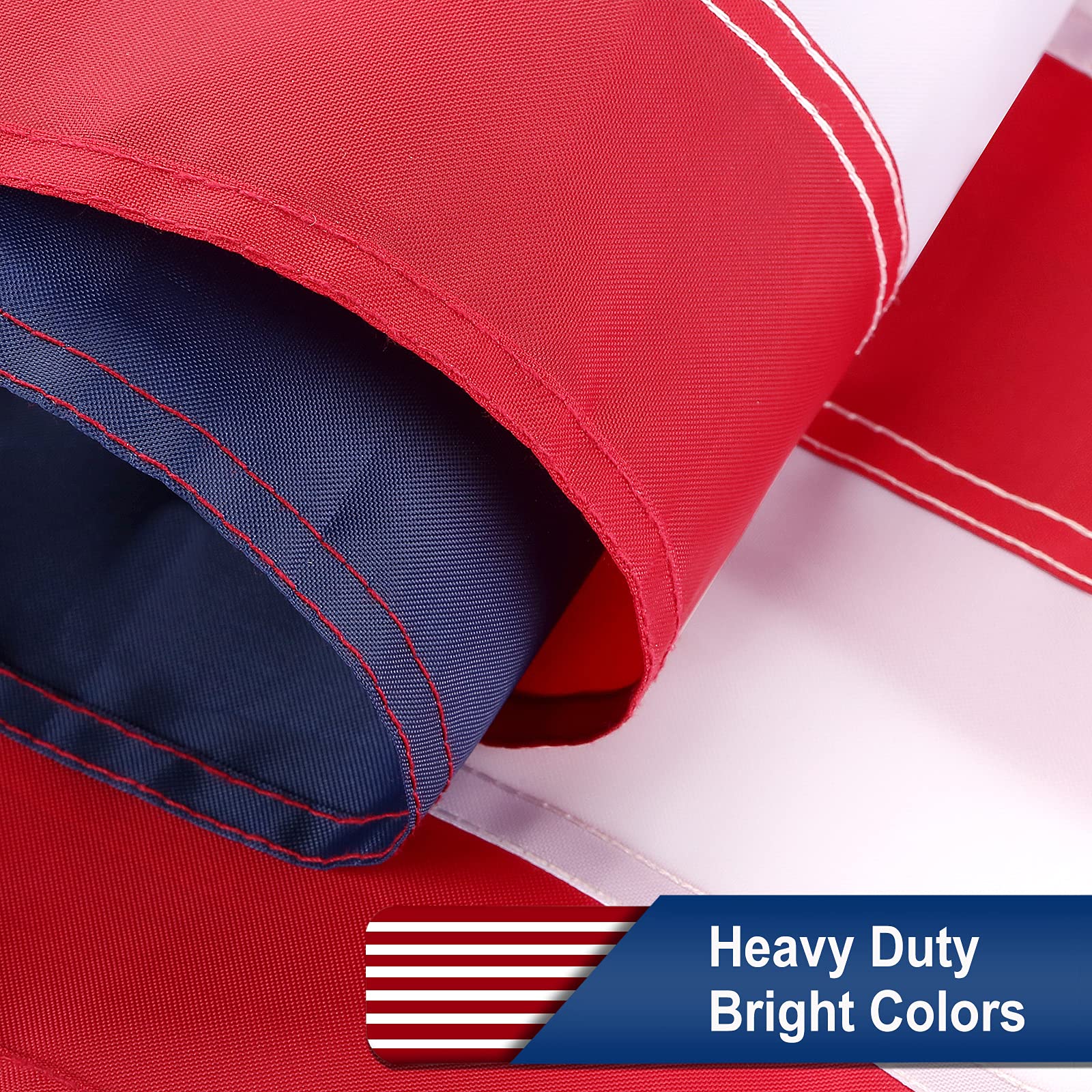 TOPFLAGS heavy duty flag with brass grommets for secure mounting on a pole.