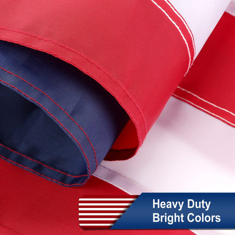 TOPFLAGS heavy duty flag with brass grommets for secure mounting on a pole.