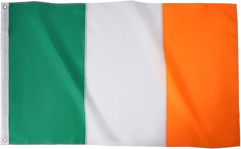 Topflags Ireland flag 2x3 for outdoor use with sewn stripes ensures a durable display.