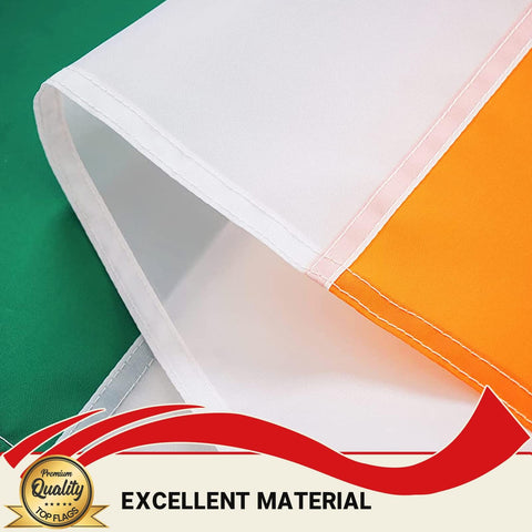 TOPFLAGS Irish flag 210D polyester resists outdoor wear