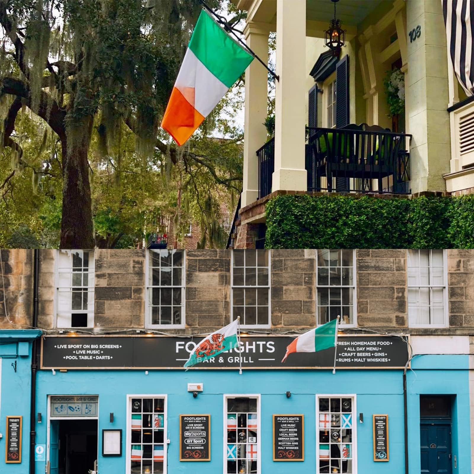 TOPFLAGS Irish flag with brass grommets for easy hanging