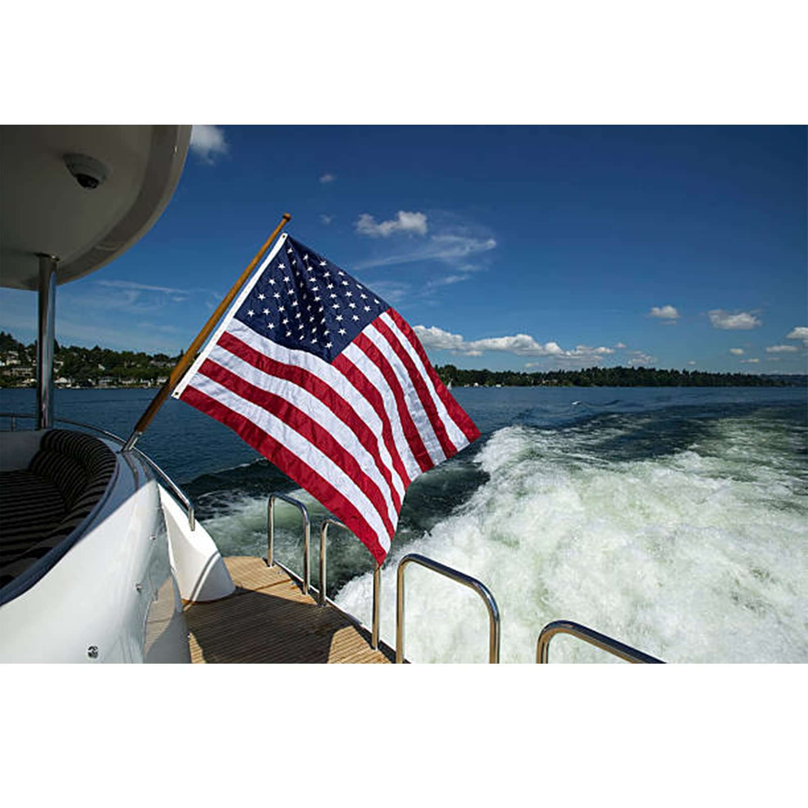 TOPFLAGS terrace cabin flag 12x18 ready for porch or boat deck