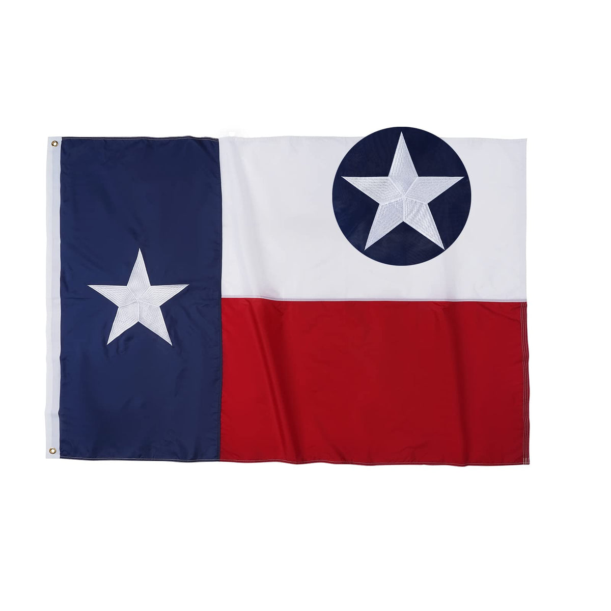 TOPFLAGS Texas flag 3x5 outdoor with embroidered stars for durable outdoor display.