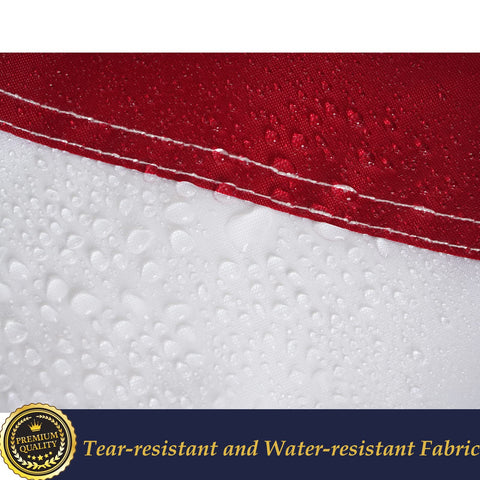 TOPFLAGS flag with vivid colors that endure outdoor weather.