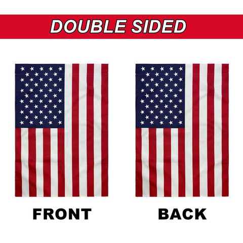 TOPFLAGS USA flag house flag 28x40, front and back visibility outdoors