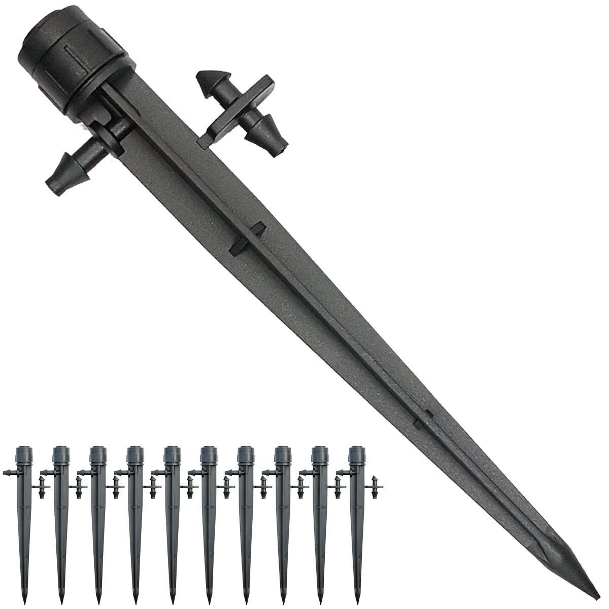 Topiverse drip emitters with 25-pack assembly for efficient garden irrigation